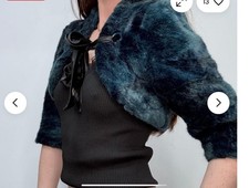 Miss Sixty Blue Bolero Faux