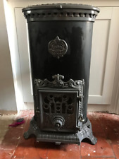 Godin vintage grey enamel oval multi fuel burning stove 