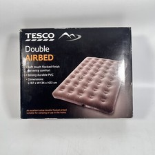 Tesco Double Flocked Double Size Airbed L187 X W134 X H23 cm