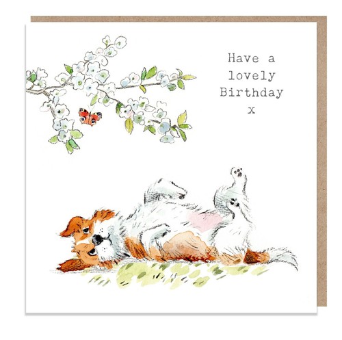 Jack russell birthday - card,