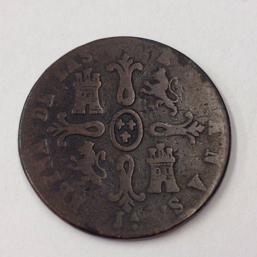 Antique 1848 spain maravedis - antique,