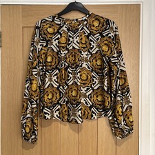NEXT WOMENS BLOUSE Black &