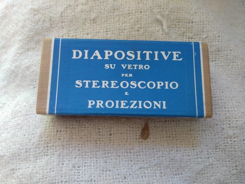 Vintage italian glass slides - italian,