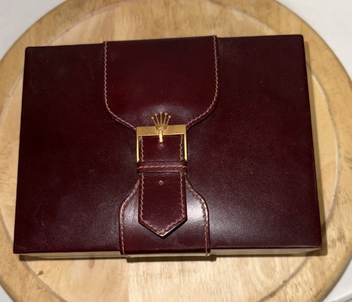 Rolex watch box - box, red/brown