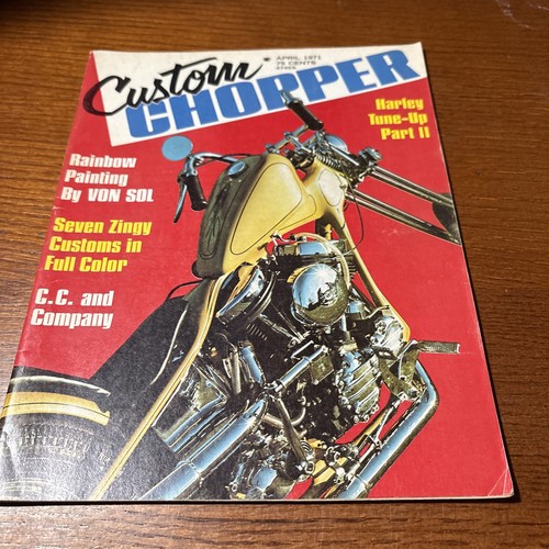 Vtg april 1971 custom choppers - vtg,