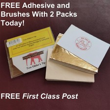 100 Gold Leaf Sheets 24K Gold