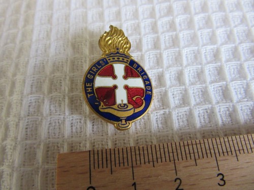 The girls brigade vintage pin - girls,