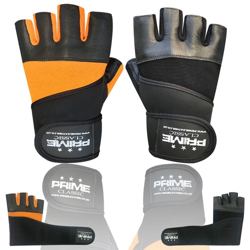 Fingerless leather weight - leather,