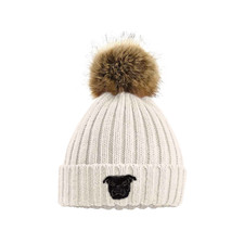 BLACK STAFFORDSHIRE BULL TERRIER BEANIE EMBROIDERED 6 COLOURS GIFT BOX STAFFIE