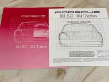 Porsche 911 SC Turbo Targa 1980 1981 Brochure and technical spec 