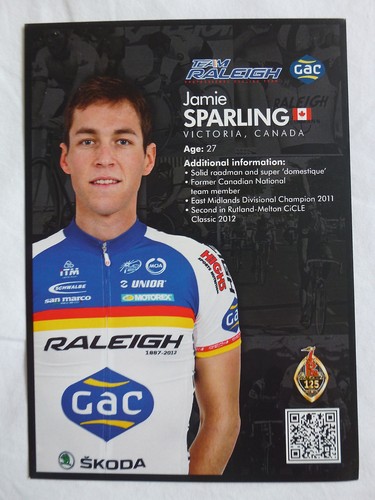Jamie sparling team raleigh - sparling,