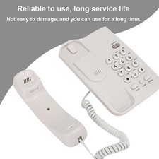 (White)Garsent Corded Telephone Big Button Hands Free Landline Telephone