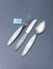 Vintage Richards Compactum Knife Fork Spoon Cutlery Military KFS ? B125 S AgeV