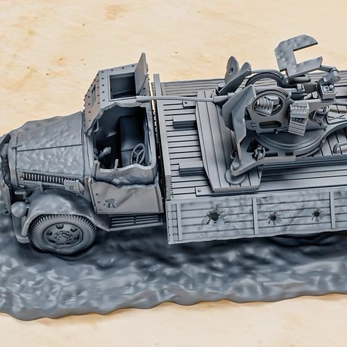 Destroyed german opel blitz - destroyed,