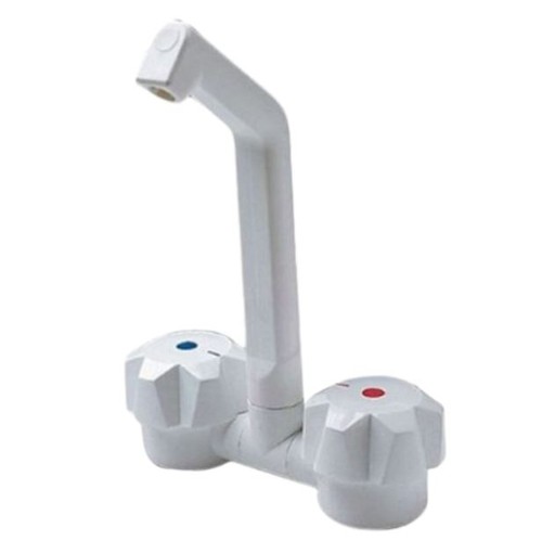 White mixer tap reich - white,