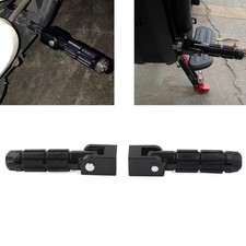 Universal 8mm Footpegs Folding Passenger Foot Pegs for Electric Motor Bicycle UK