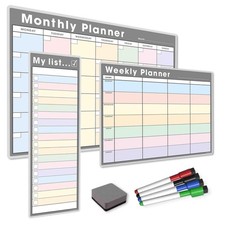 TMS #1 Magnetic Whiteboard Planner Pack/Custom Dry Erase Set Weekly Planner My