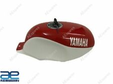FOR YAMAHA YSR50-80 ALLOY WHITE & RED GAS FUEL PETROL TANK WITH CAP & TAP S2u