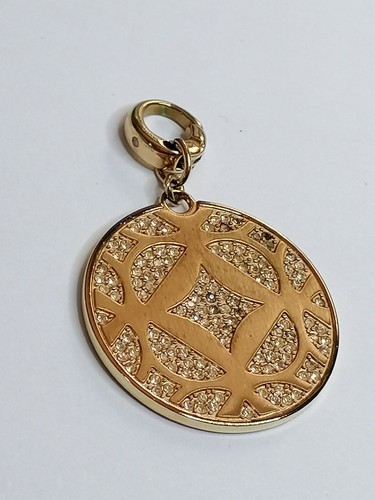Fossil charm medallion pendant - fossil,