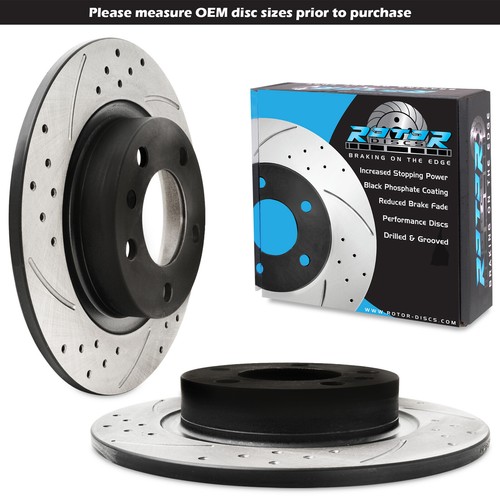 Rear grooved drilled - drilled, 264mm