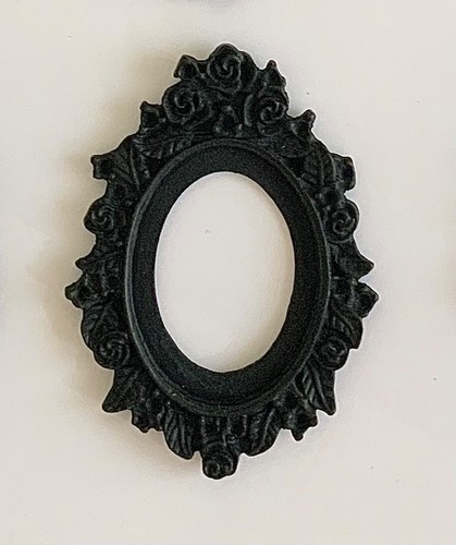 Dolls house miniature - dolls, black