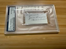 BOBA FETT Voice Jason Wingreen STAR WARS Signed Autographed Cut PSA Slabbed