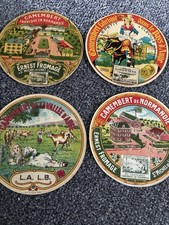 Vintage Camembert Cheese Labels 11.5cm 1960s Label Food Advertising Lot 26 