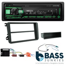Alpine UTE-201BT Bluetooth AUX USB FM/AM + Fitting Kit for VW Passat 2005-15