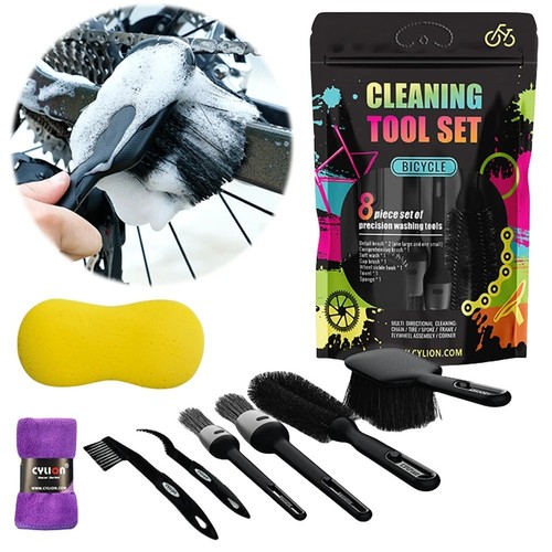 Bike cleaning brush set - brush,