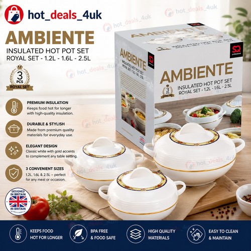 Ambiente insulated 3pc hot pot - insulated,