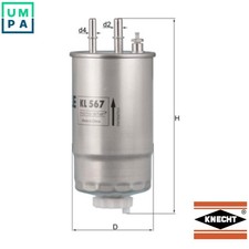 FUEL FILTER KL 567 FOR ALFA ROMEO MITO 159/Sportwagon GIULIETTA/Hatchback/Van