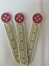 x3 Vintage Dyno Hem 'N Drape Markers Sewing Measuring Advertising Card jds