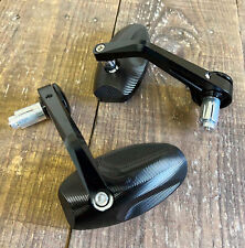 CNC Aluminium Bar End Mirrors Tear Cafe Pair for Triumph Speed Triple RS 1200