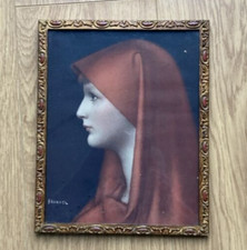 Framed Print - Lady in Red by