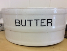 Butter dish antique large - antique,