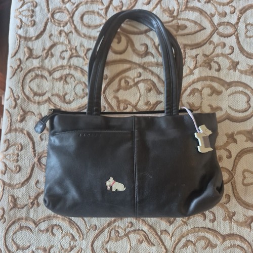 Radley large black leather bag - radley,