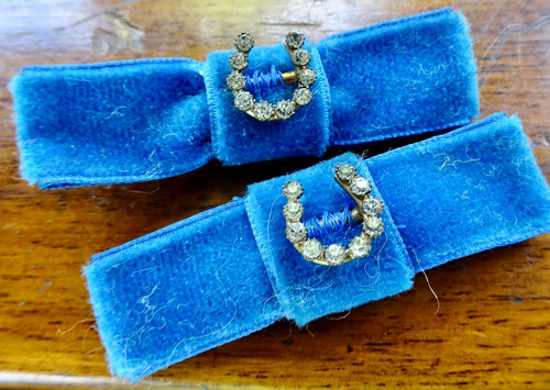 Pair antique edwardian clear - pair,