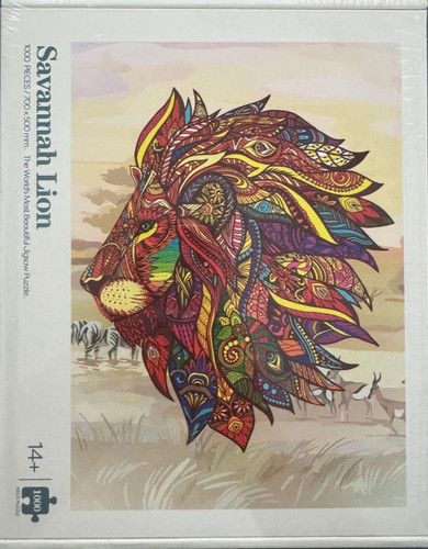 1000 piece savannah lion - piece, lion'
