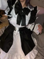 Cosplay Costume Sissy Maid Dress NEW Halloween Gothic Lolita