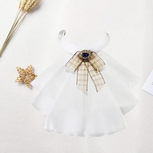 Jabot collar with plaid - jabot,