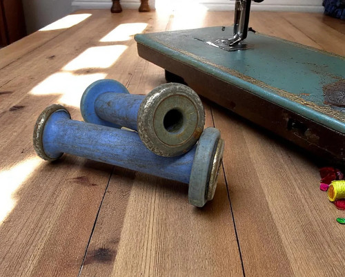 Vintage pair blue - pair, 5"