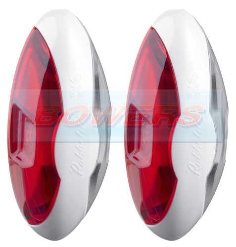 Rubbolite white red - white, front