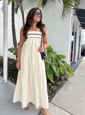 ZARA CONTRAST LACE DRESS CRUDE