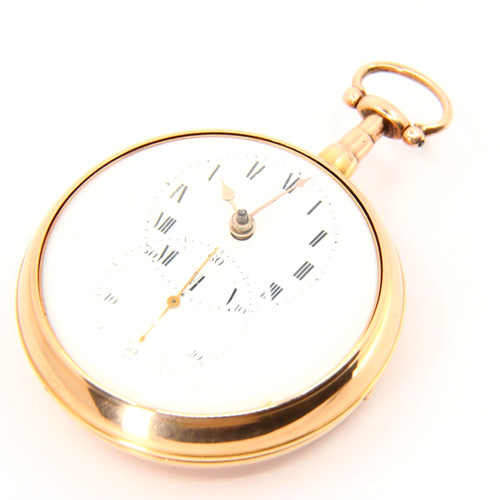 Antique 18ct gold pair case - gold,