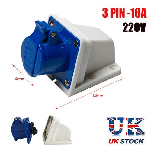 Mains hook inlet socket 90 - mains, up