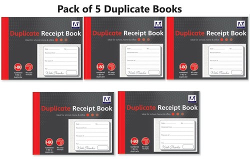 Duplicate receipt book - duplicate,
