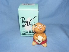 Pendelfin Rolly Red Burnley England New Old Stock Boxed Stoneware Rabbit 