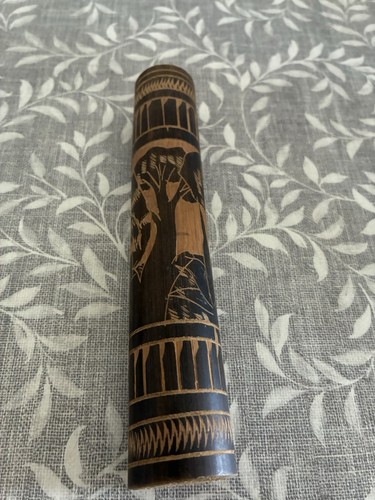 African hand carved bamboo - hand-carved,