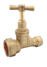 Brass 25mm x 15mm Reducing Stop Tap