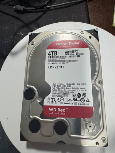 Western digital red 4tb hdd - red,